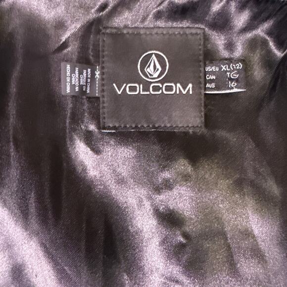 Volcom Volcoon Peacoat Womens Extra Large XL Gray Wool Blend Button Down - Picture 9 of 10